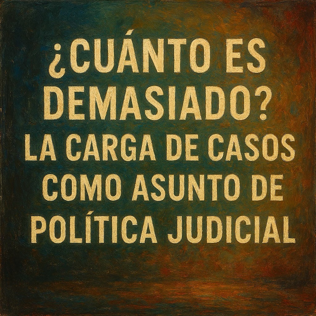 ¿Cuánto es demasiado? La carga de casos como asunto de política judicial