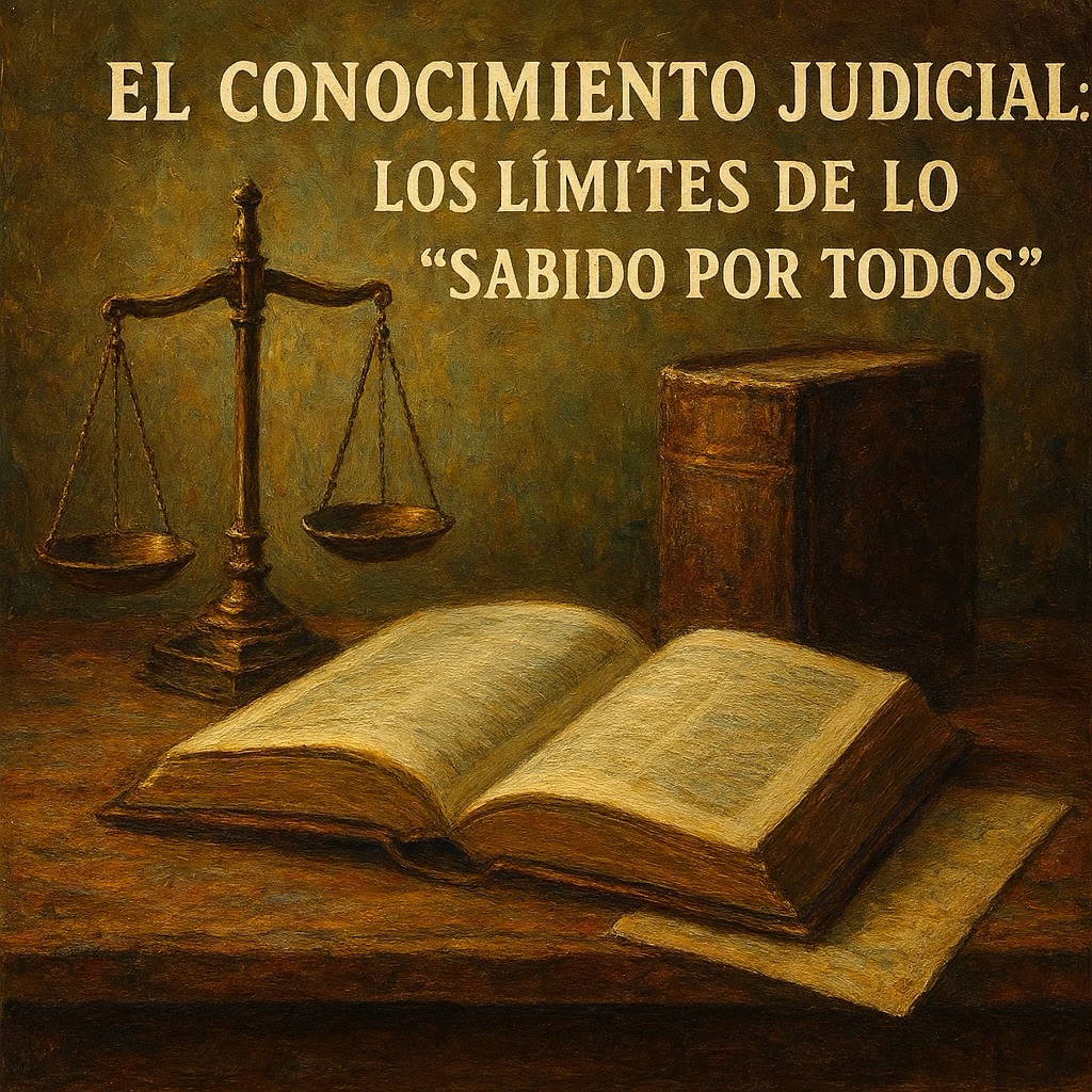 El conocimiento judicial: los límites de lo “sabido por todos”
