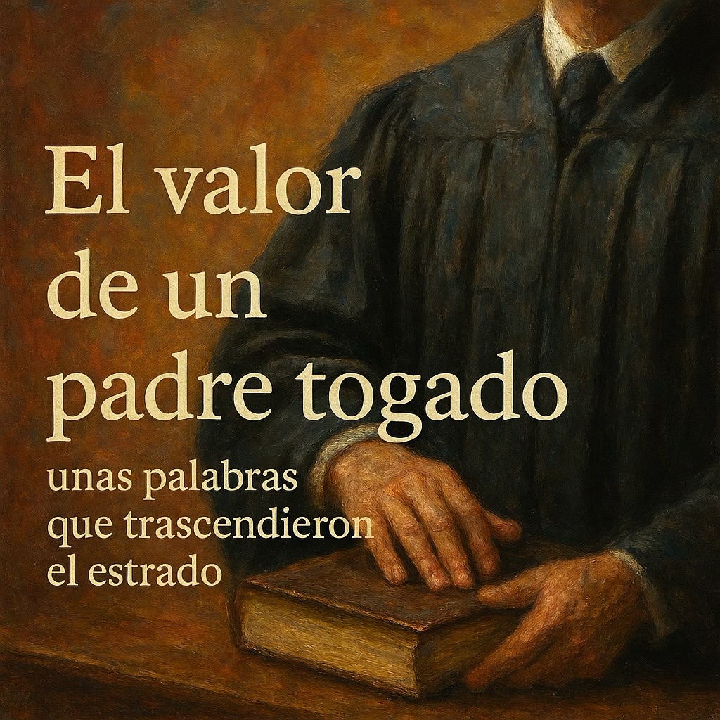 El valor de un padre togado: unas palabras que trascendieron el estrado