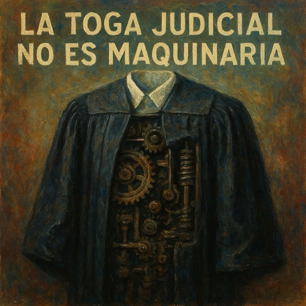 La toga no es maquinaria