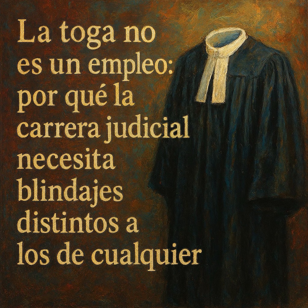 La toga no es un empleo: por qué la carrera judicial necesita blindajes distintos a los de cualquier otro servicio público